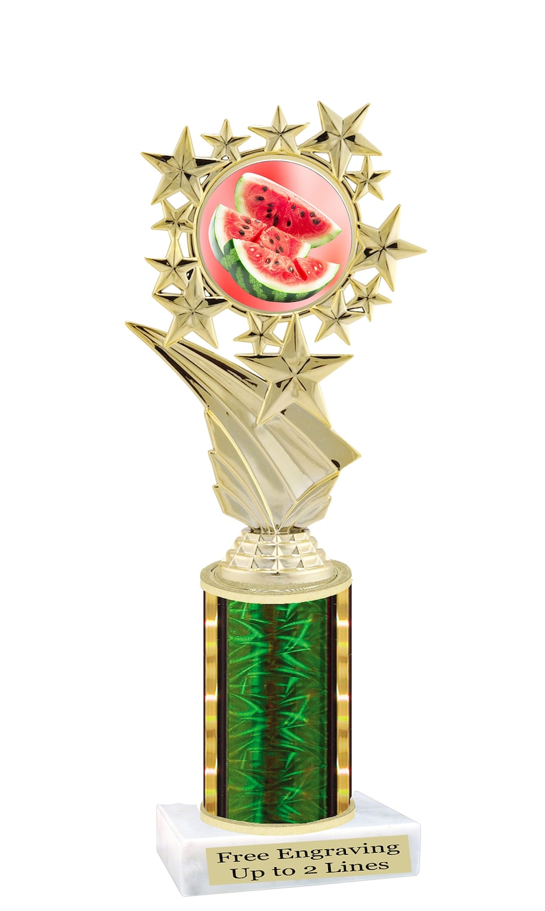 Growing Trophy Watermelon Themed Trophy. Great Award for Your Eating, Growing or ...