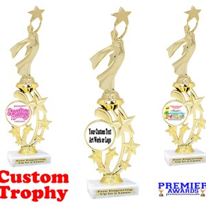 Custom Trophy. Add your custom text, logo or art work for a custom trophy. 12&quot; tall