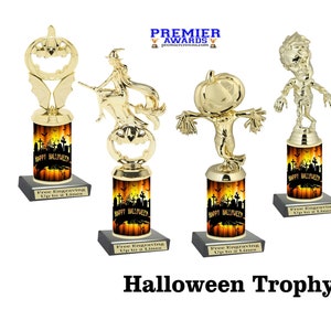 Halloween  trophy.  Great for costume contests, pumpkin carving contests, office parties, and more.