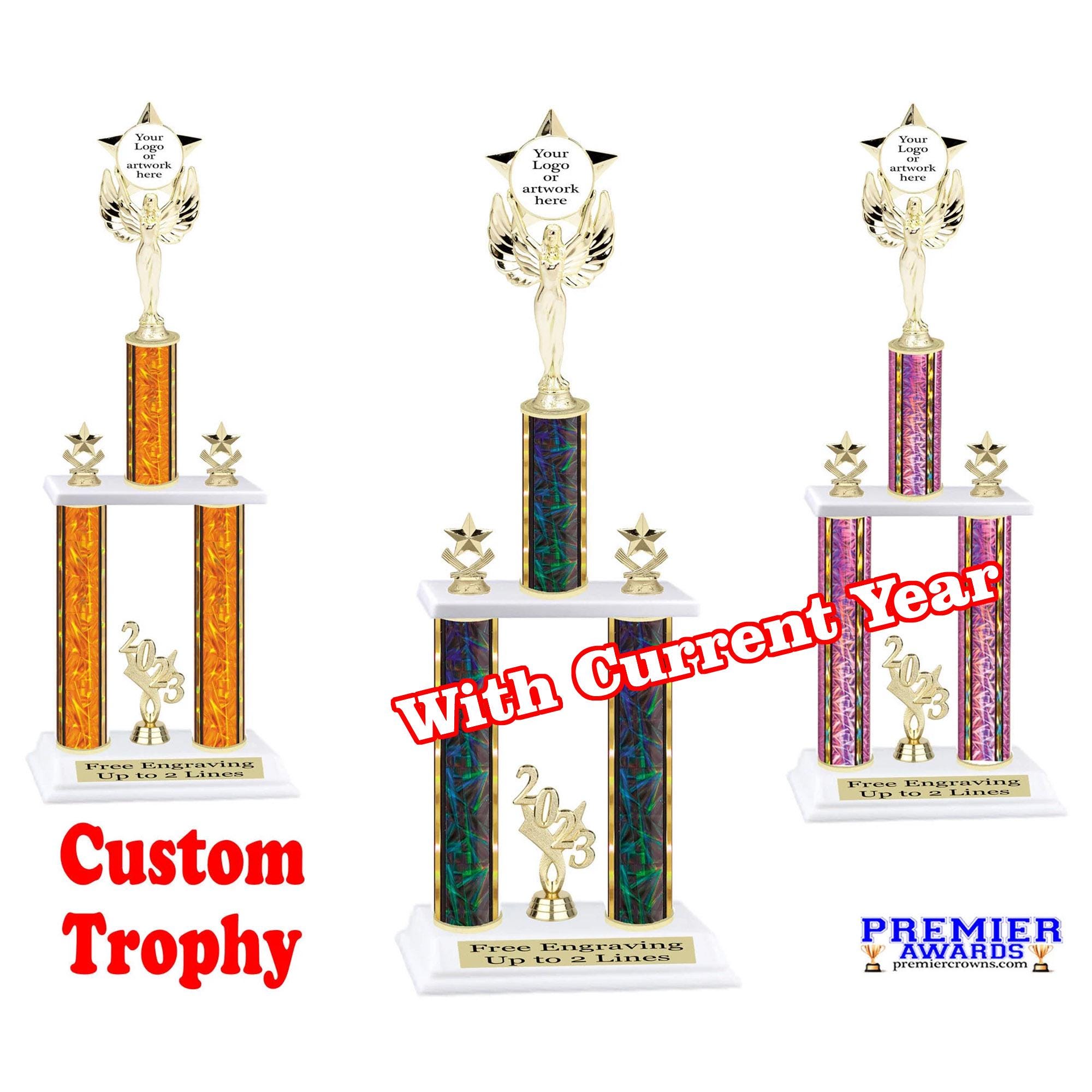 Custom 2-column Trophy. Available in 3 Trophy Heights & Choice of ...