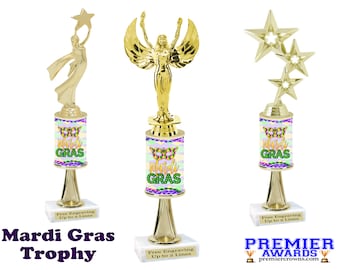 Mardi Gras Trophy. Great trophy for any event, competition, party, parade, pageant and more!