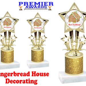 Gingerbread House Decorating. Glitter Column.  Great for your Holiday events, contests, competitions and more