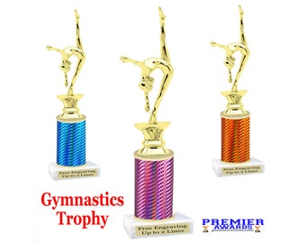 Gymnastics trophy.   Great trophy for your gymnastics competitions, schools, recitals, pageants and more.