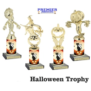 Halloween  trophy.  Great for costume contests, pumpkin carving contests, office parties, and more.