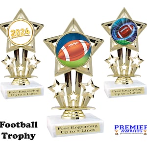 Football trophy  Great trophy for your team, tournaments, family games, and recreation departments  6&quot; tall
