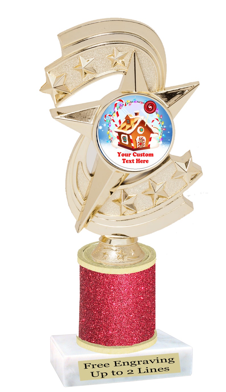 Custom Gingerbread House Trophy. Great Trophy for Your Holiday - Etsy