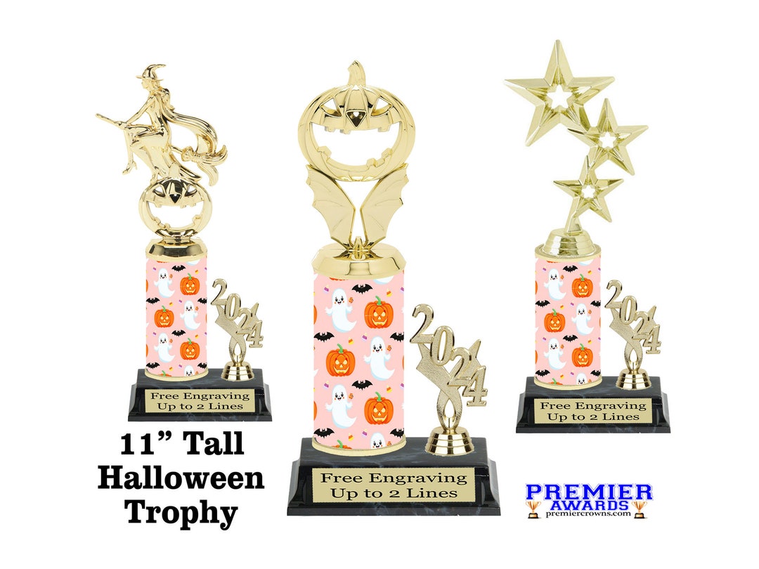 Halloween Theme Trophy for Your Costume Contests, Pumpkin Carving ...