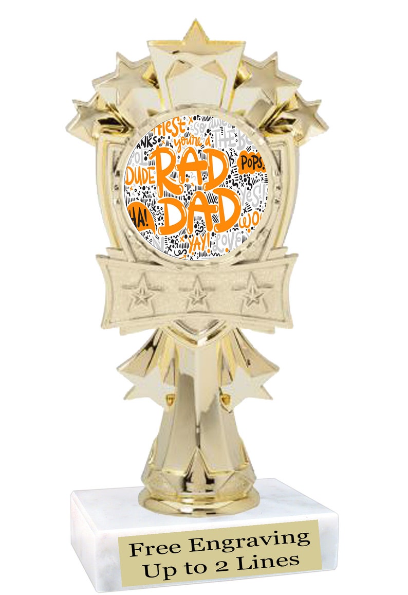 Father's Day Trophy 6 Tall With Choice of 8 Designs. Etsy
