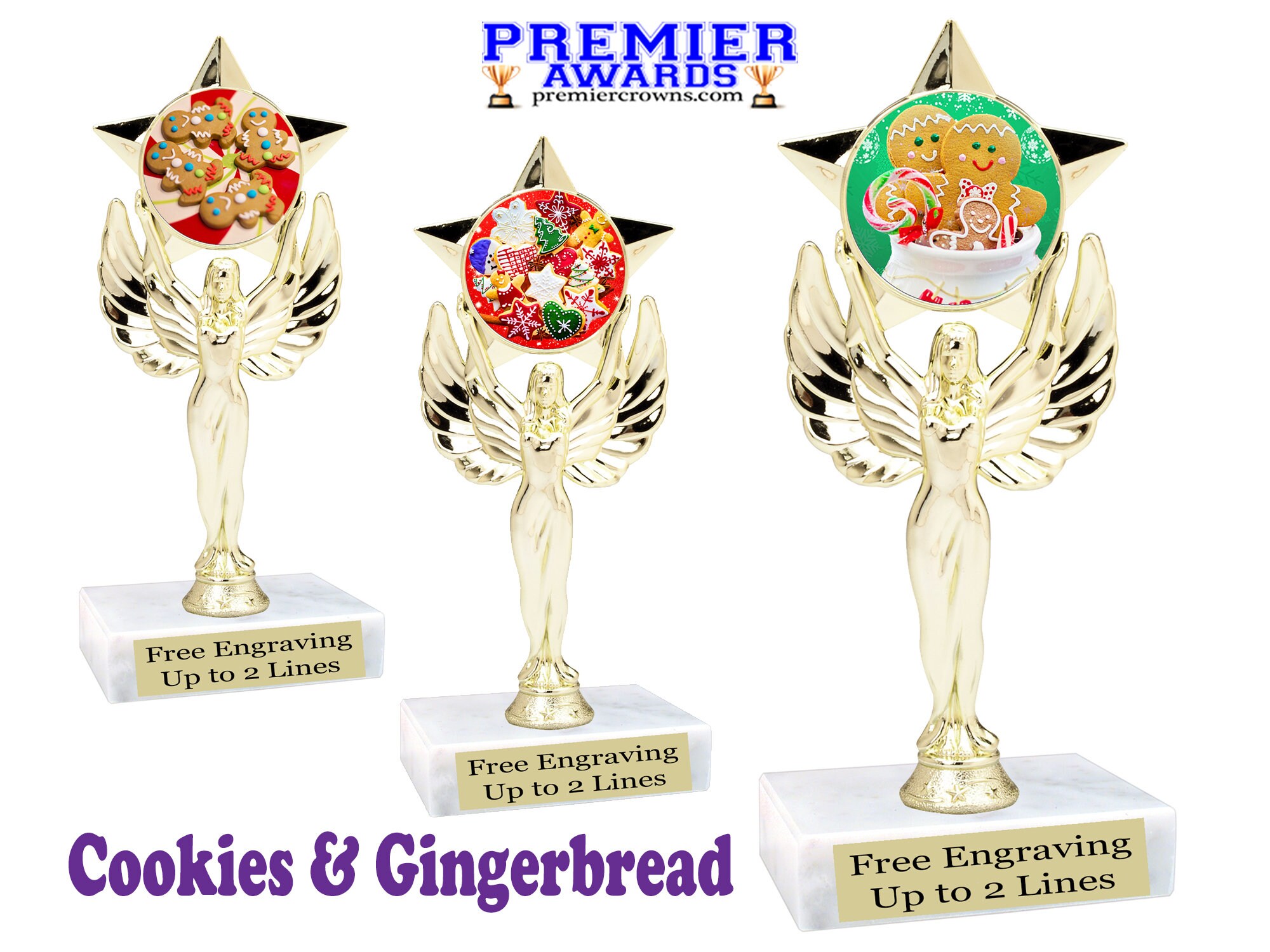 Holiday Cookies and Gingerbread trophy. Great trophy for | Etsy