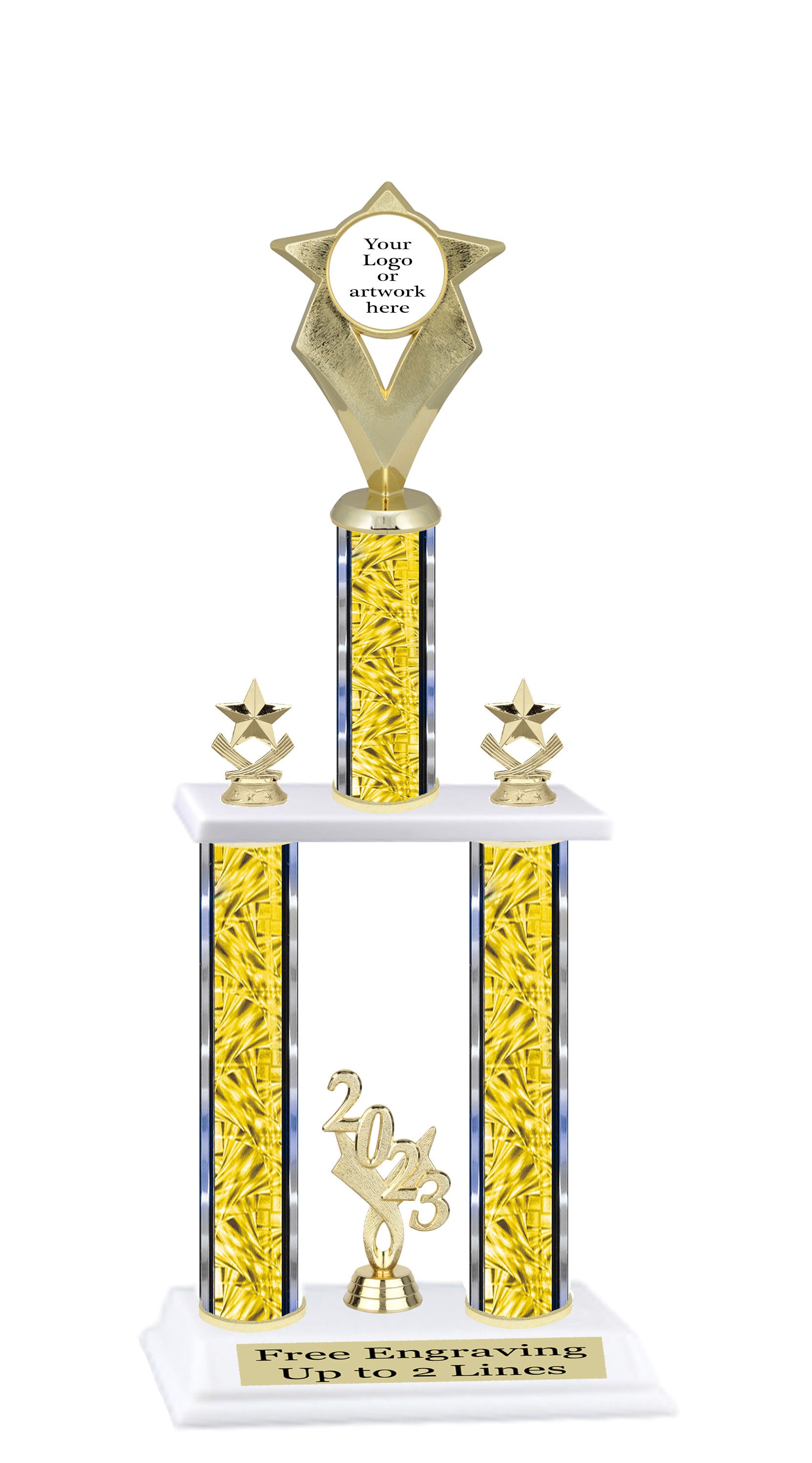 Custom 2-column Trophy. Available in 3 Trophy Heights & Choice of ...