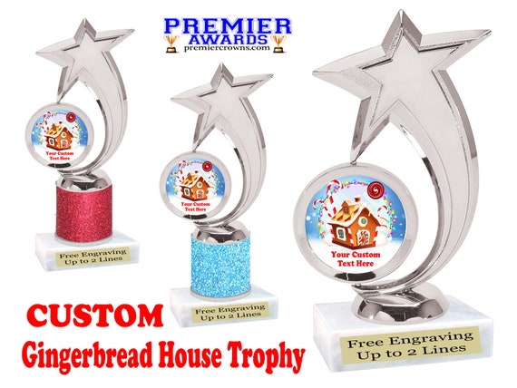 Custom Gingerbread House Trophy. Great Trophy for Your Holiday | Etsy