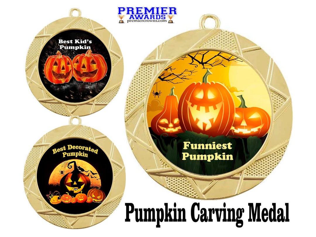 Halloween Medal. Great Medal for Pumpkin Carving or Pumpkin Decorating ...