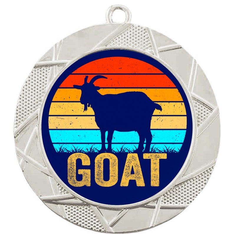 Goat Ribbons GOAT Medal. Medal With Choice of 9 Designs for the GOAT in Your Life ...