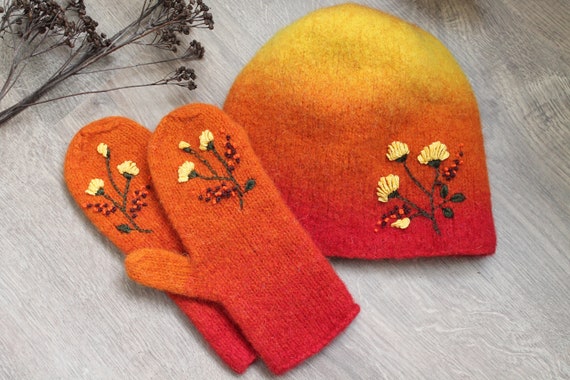 Vibrant Colored Womens Winter Hats For Short Hair Bright Hat Etsy