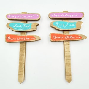 Fairy Garden Sign Post