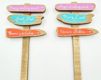 Fairy Garden Sign Post