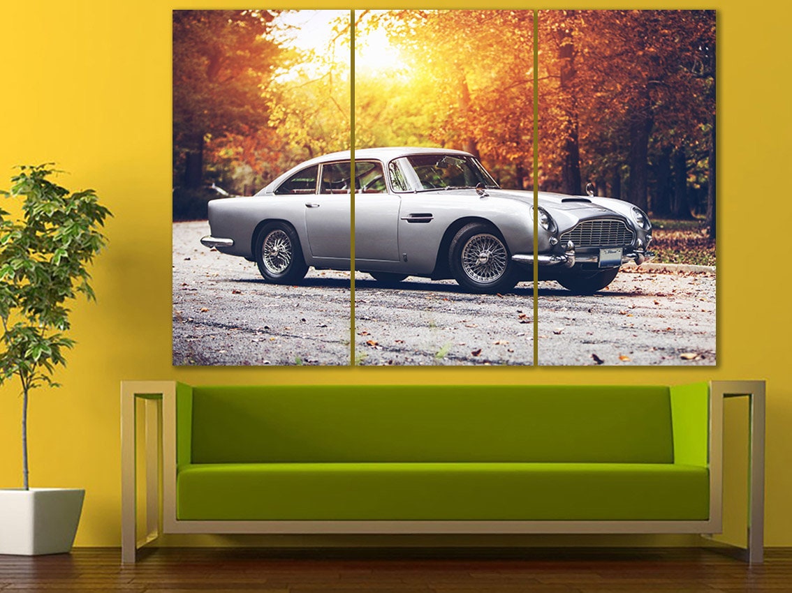 aston martin canvas aston martin wall art boy room print aston | etsy