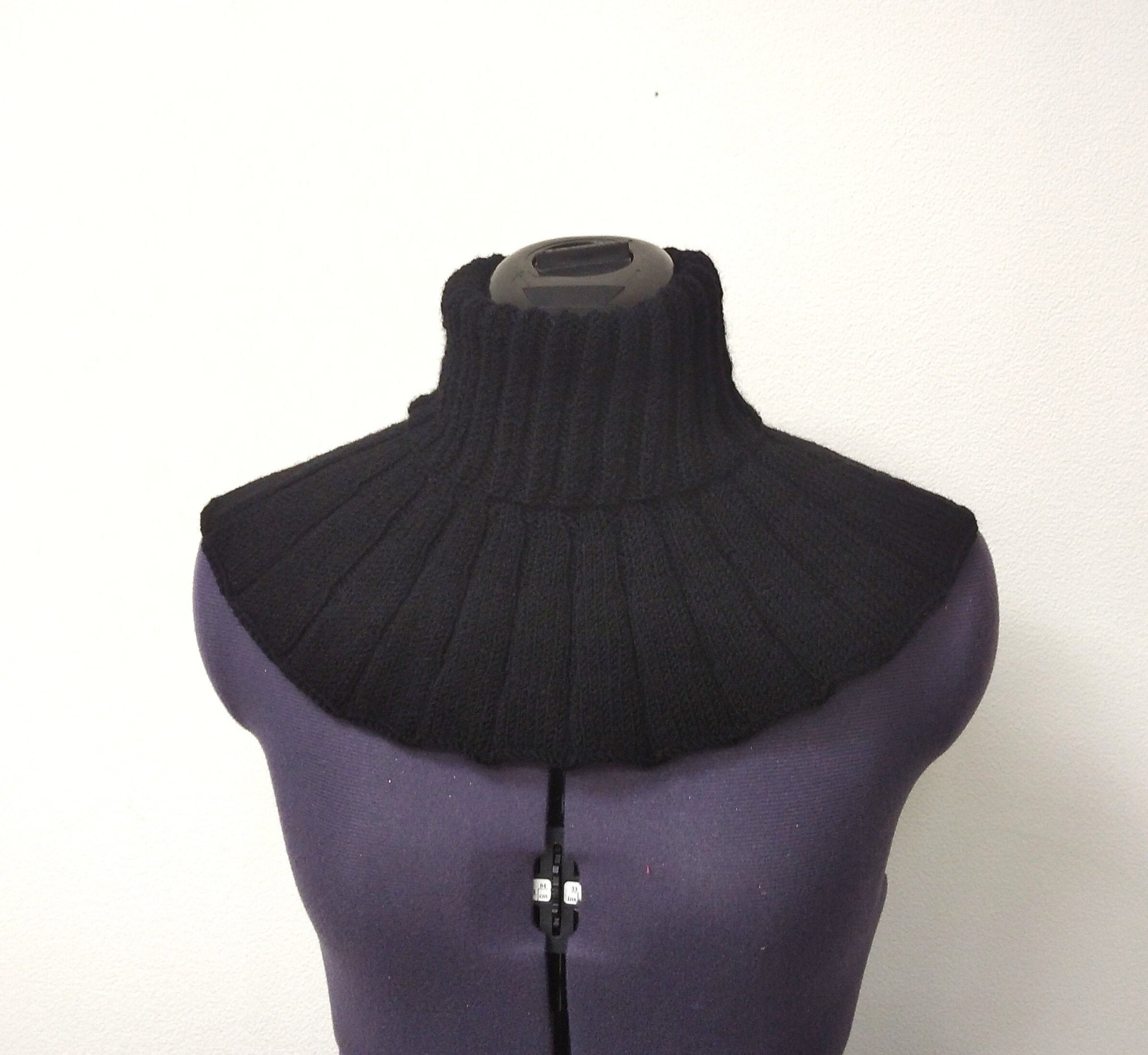 turtleneck with collared shirt