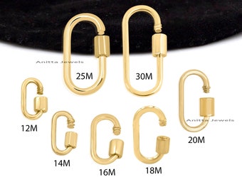 14k Gold Carabiner Lock, Gold Carabiner Lock, Carabiner Gold Lock, Wholesale 14k Carabiner Lock, 14K Carabiner Lock, Gold Carabiner Pendant