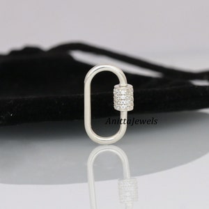 14K Diamond Carabiner Lock, Diamond Charm Lock, Real Gold Diamond Lock, Solid Gold Carabiner Lock, Charm Lock for Necklace, Gift for her