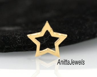 Star Charm Holder, 925 Silver Charm Holder, Charm Holder Enhancer, Charms Enhancer, Multiple Charm Holder, Multiple Enhancer, Enhancer Link