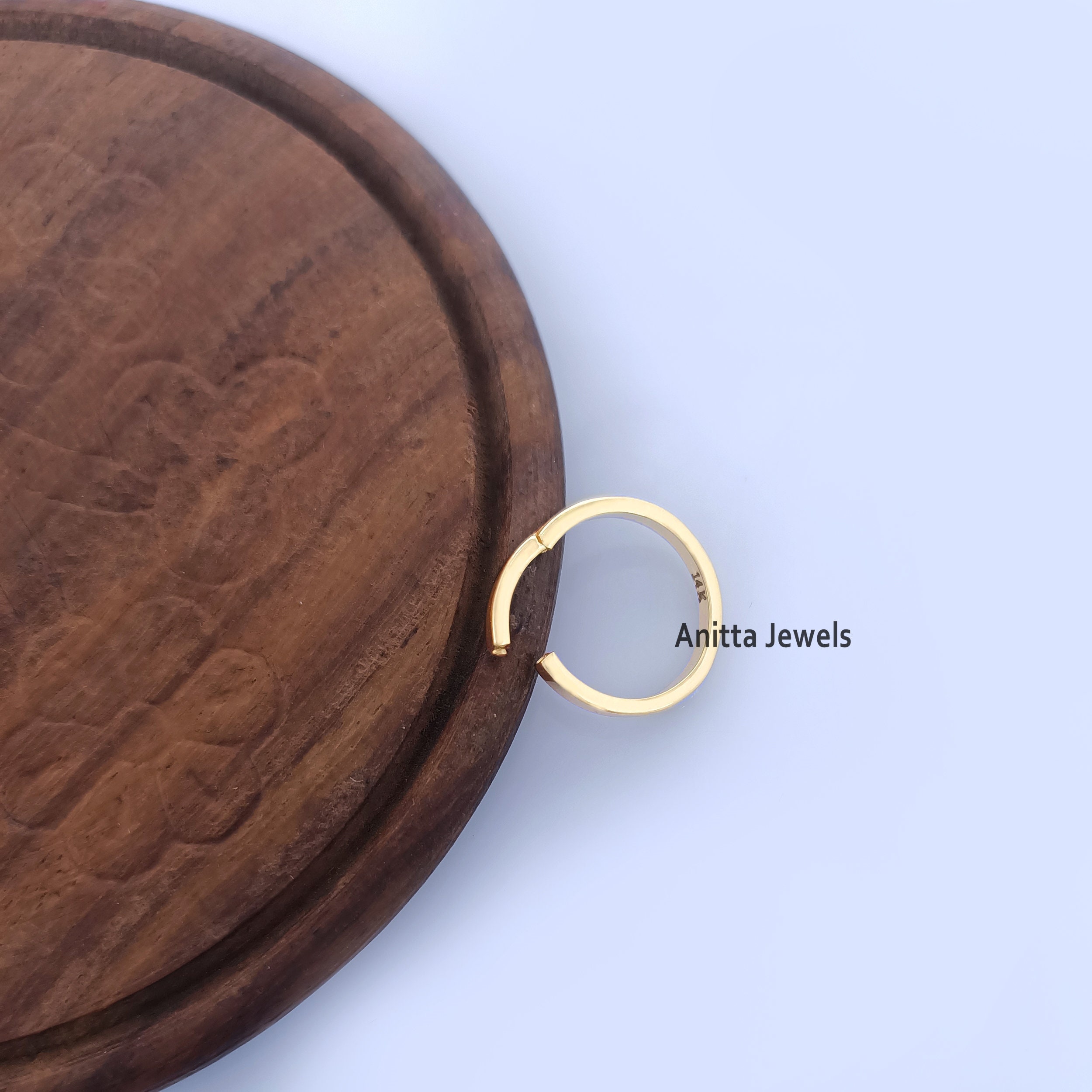 14k Gold Charm Holder Gold Enhancer Charm Holder Jewelry Etsy