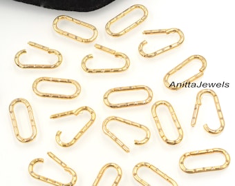 14k Gold Diamond Charm Enhancer Lock: Handmade Jewelry Holder