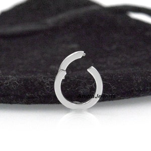 925 Silver Round charms holder, Push Lock, Circle Charms, Charms Holder, Thick Charms enhancer, Enhancer Round Charms, Silver Charms holder