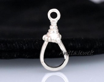 9k Gold Swivel Clasp: Albert Style Lock Pendant, 20x8mm