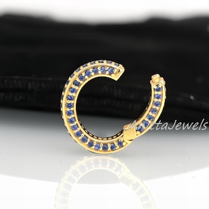 Pave Diamond Circle Clicker: intensificador de prata e ouro, feito à mão