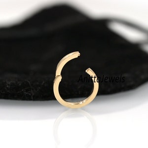 14K Gold Enhancer Charm: Scharnier für Anhängerschlaufen