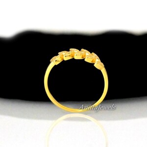 Half Eternity Leaf Motif Band, Marquise Cut Moissanite Diamond Band image 5