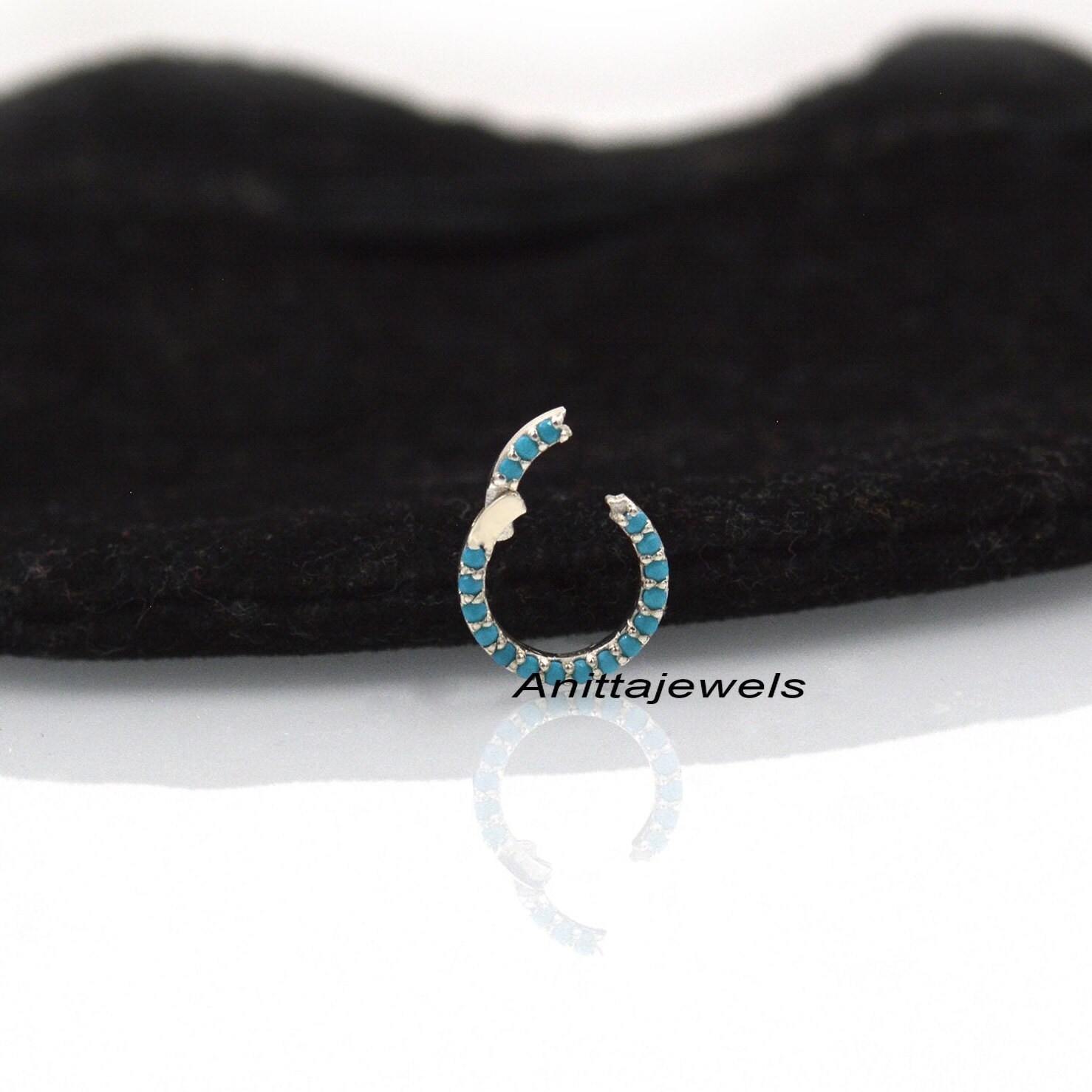 14K Gold Charm Holder: Lab Diamond Circle Enhancer - View 2 - Anitta Jewels | SKU: etsy_1694936114