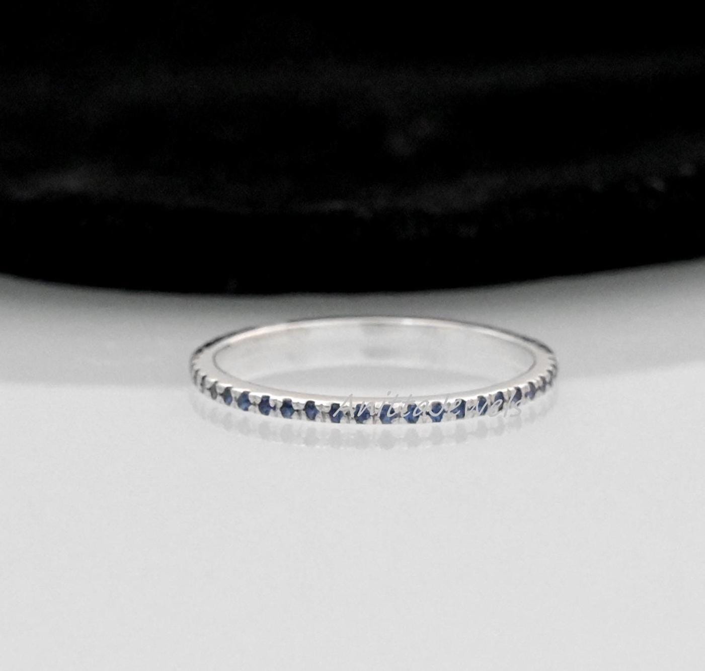 Anello Oro Rosa 750 Con Zaffiro Blu 0.65 Carati E Diamanti 0.10 Carati - Foto 14