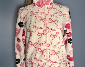 upcycled juicy couture fleece jacket