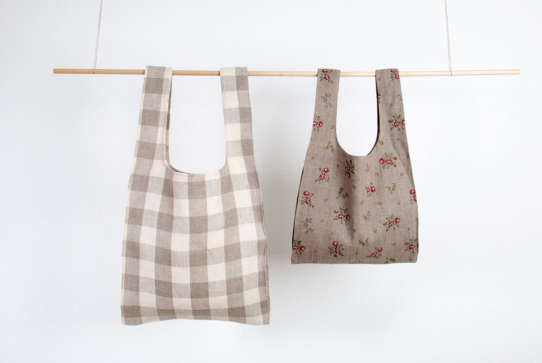 Japanese Style Linen Tote Bag - Etsy