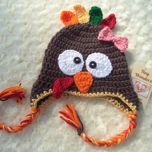 Baby Turkey Hat Diaper Cover , Crochet Turkey Beanie, Baby Thanksgiving Outfit, Hat Baby Turkey, Hat Fall hat Baby Turkey Hat