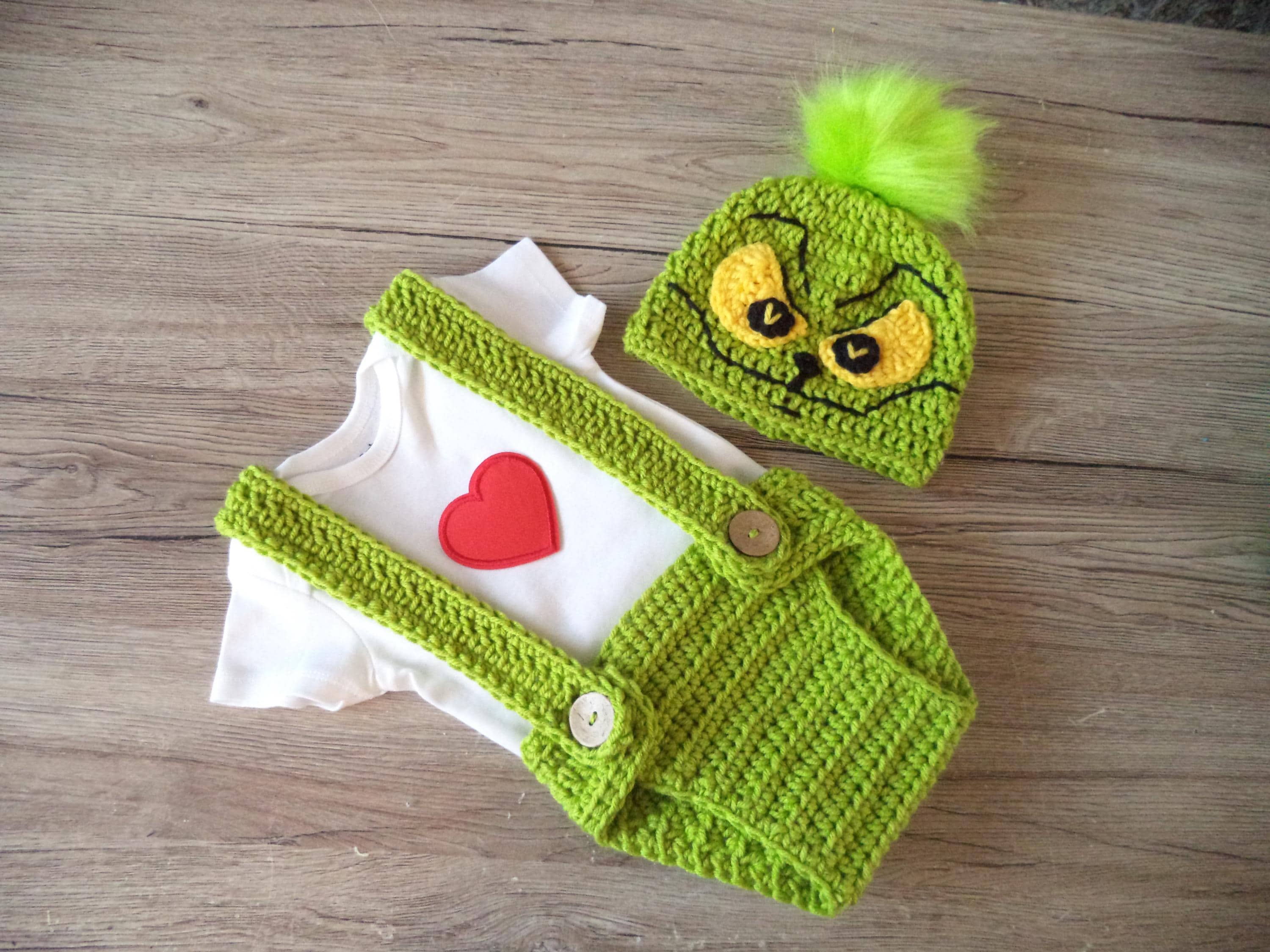 Classic Infant Grinch Jumpsuit Costume - Green, Size 12/18 Months