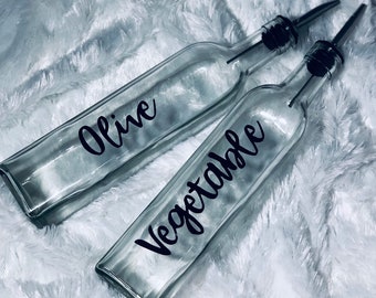 Bottiglie di olio e aceto Arredamento Cucina Regalo per il riscaldamento della casa Arredamento Per la casa Proprietà Custom . Regalo Personalizzato Bottiglia di olio d'oliva Regalo per la mamma