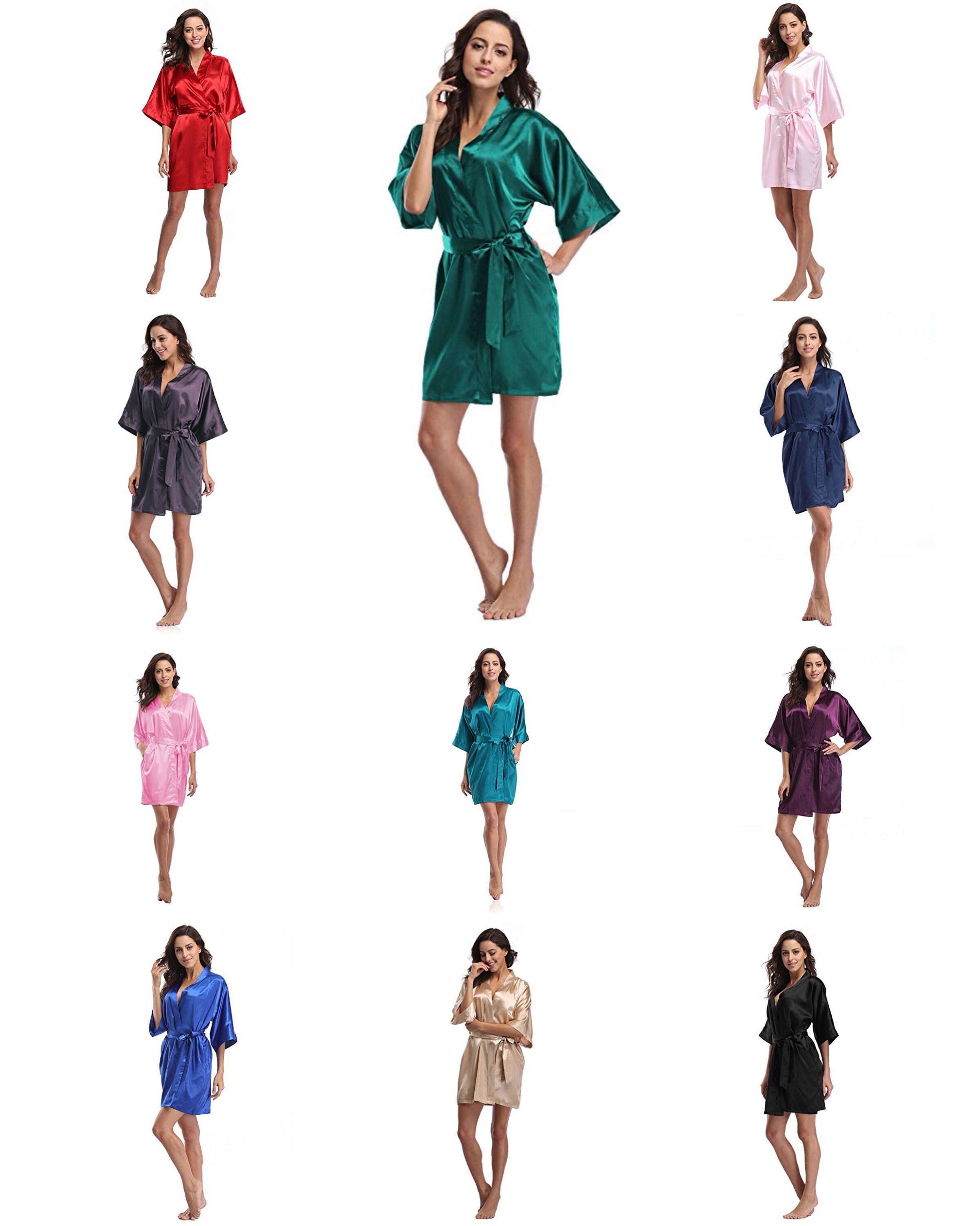 Sachet Robe Designs Personalized Satin Robe | Satin Robes | Bridesmaid Gift | Satin Bridal ...