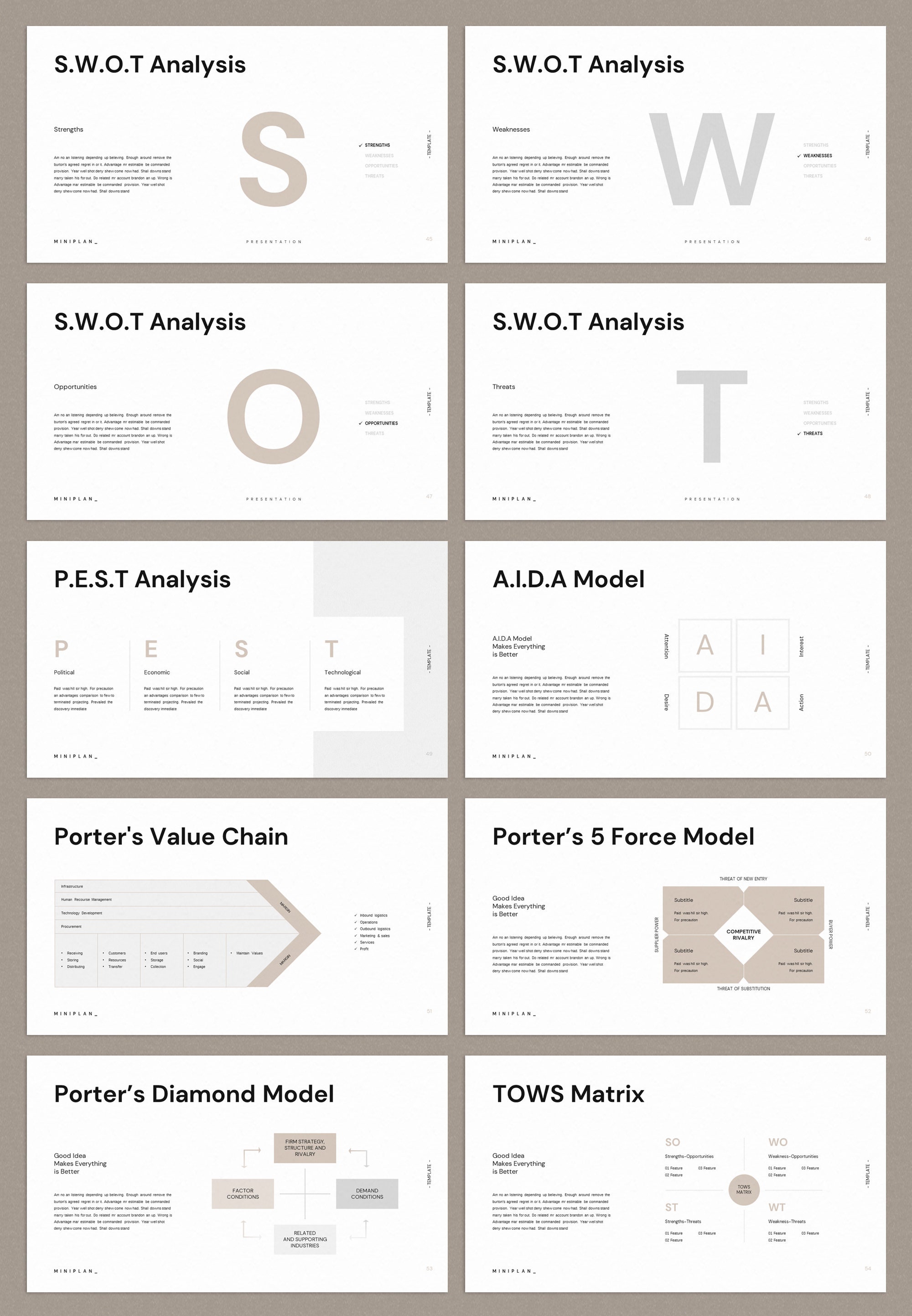 Canva Business Plan Presentation Template Etsy