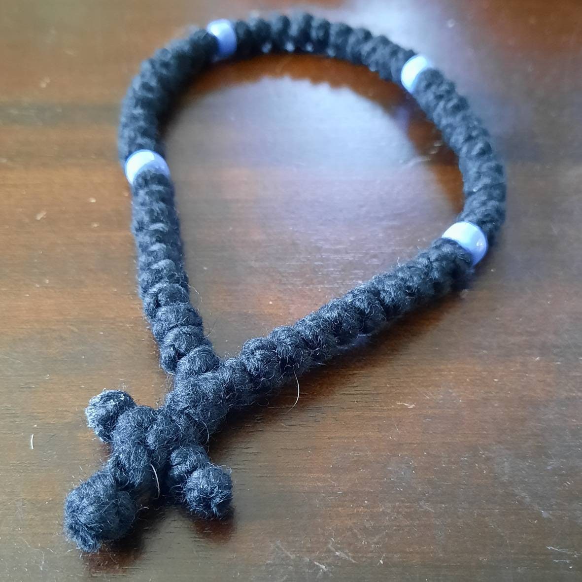 komboskini/orthodox prayer rope 50 knot- silver
