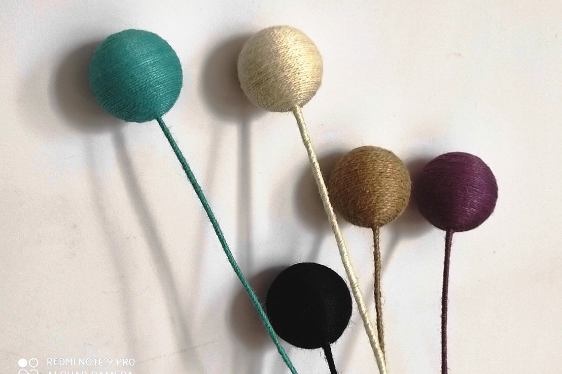 Extra Long Stems Large Balls on Faux Branches Decorative Etsy
