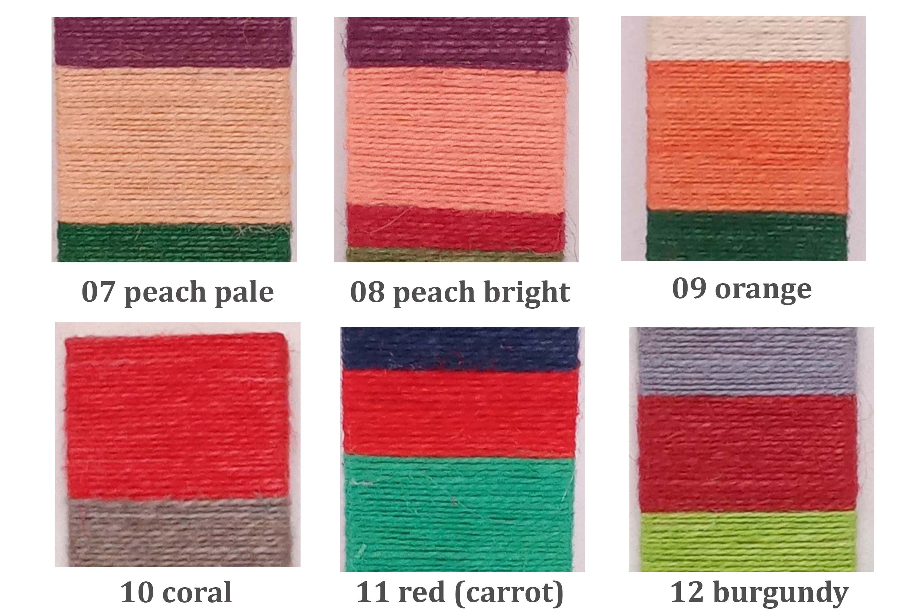 Jute Thread Colour Jute Colors for Ordering Products. Jute is NOT for Sale. Order - Etsy
