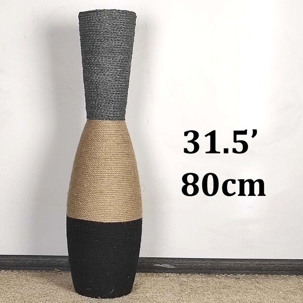 Tall Narrow Black Vase Etsy