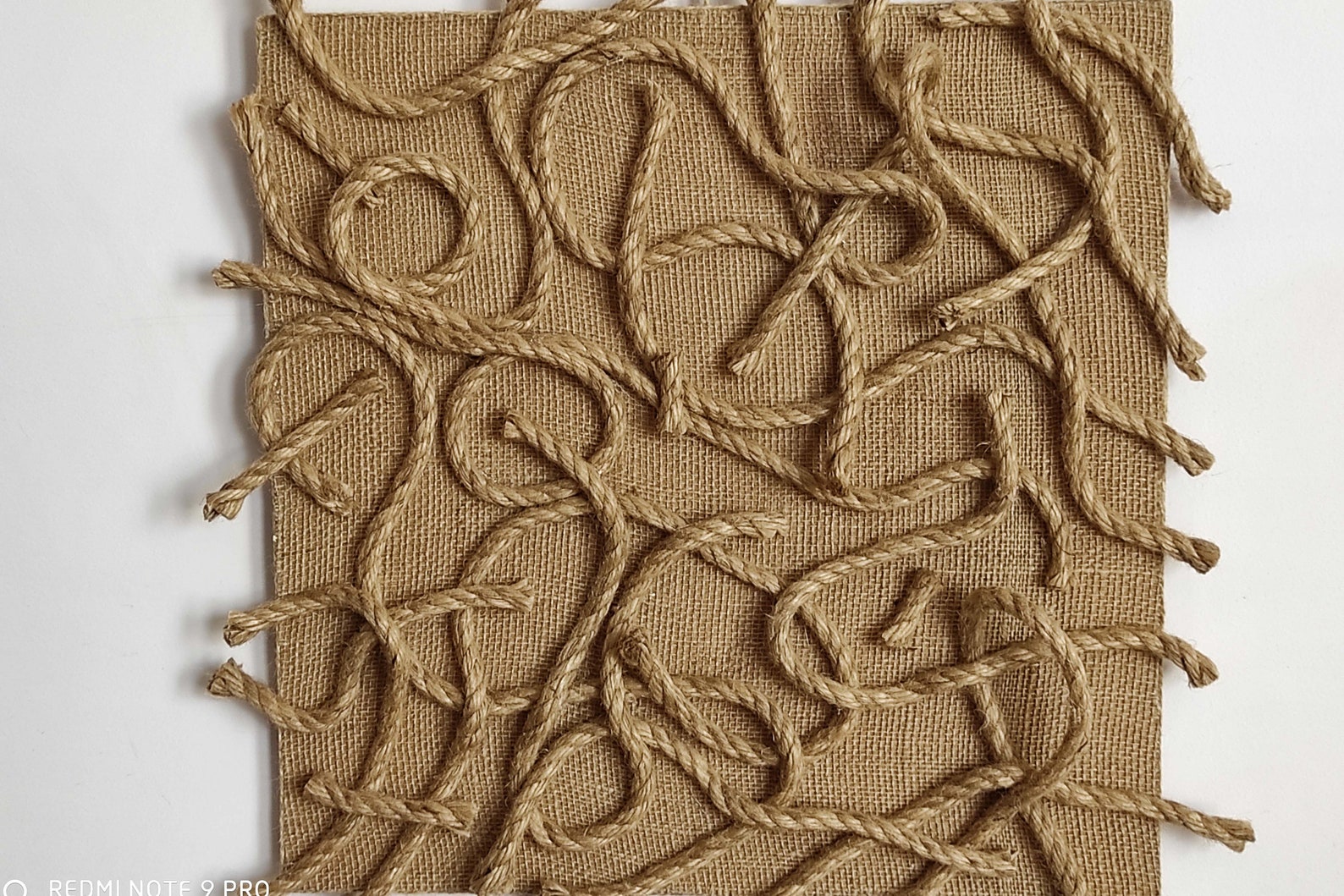 Rope Art Painting Artwork Wall Hanging Wallhanging Modern Etsy