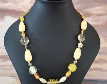 Yellow Bead Necklace