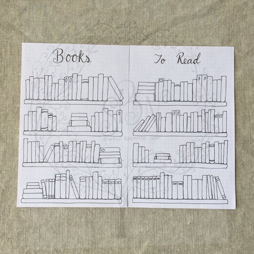 Bullet Journal Printable: Books to Read Printable | Etsy