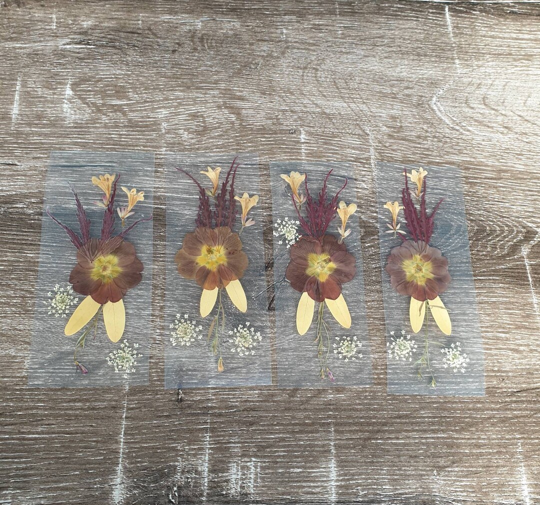 Pressed Flower and Leaves Autumn Theme Bookmarks Fridge - Etsy