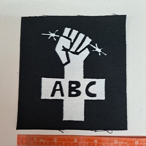 Anarchist Black Cross - Punk Patch Screenprinted on canvas - 5.5"x5.5"